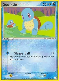 Squirtle 82/112 FireRed & LeafGreen Pokémon card
