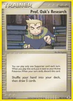 Prof. Oak's Research 98/112 FireRed & LeafGreen Pokémon card