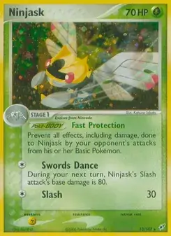 Ninjask 13/107 Deoxys Pokémon card