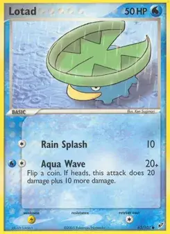 Lotad 63/107 Deoxys Pokémon card