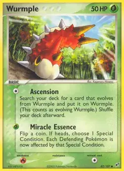 Wurmple 82/107 Deoxys Pokémon card