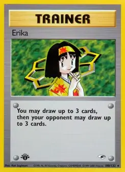 Erika 100/132 Gym Heroes Pokémon card