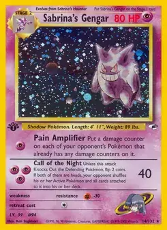Sabrina's Gengar 14/132 Gym Heroes Pokémon card