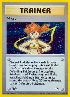 Misty 18/132 Gym Heroes Pokémon card