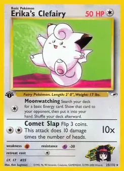Erika's Clefairy 25/132 Gym Heroes Pokémon card