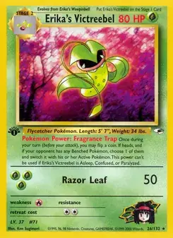 Erika's Victreebel 26/132 Gym Heroes Pokémon card