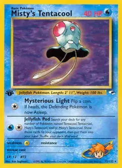 Misty's Tentacool 32/132 Gym Heroes Pokémon card