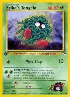 Erika's Tangela 79/132 Gym Heroes Pokémon card