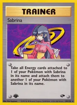 Sabrina 110/132 Gym Challenge Pokémon card