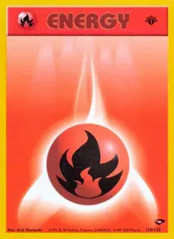 Fire Energy 128/132 Gym Challenge Pokémon card