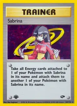 Sabrina 20/132 Gym Challenge Pokémon card