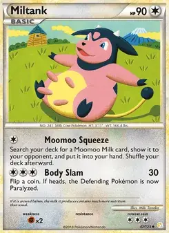 Miltank 47/123 HeartGold SoulSilver Pokémon card