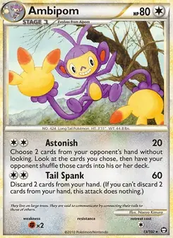 Ambipom 13/102 Triumphant Pokémon card