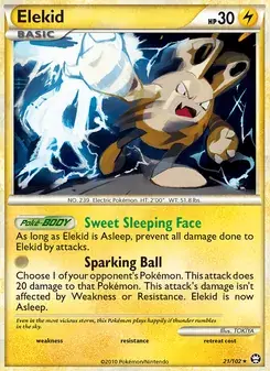 Elekid 21/102 Triumphant Pokémon card