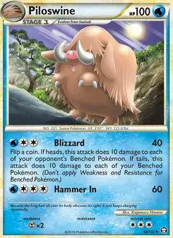 Piloswine 48/102 Triumphant Pokémon card