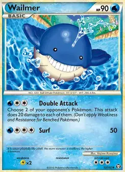 Wailmer 52/102 Triumphant Pokémon card