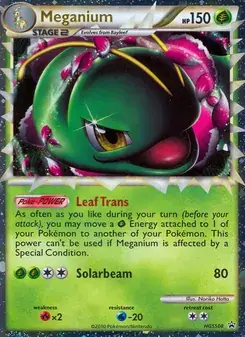 Meganium HGSS08 HGSS Black Star Promos Pokémon card
