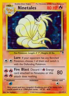Ninetales 17/110 Legendary Collection Pokémon card