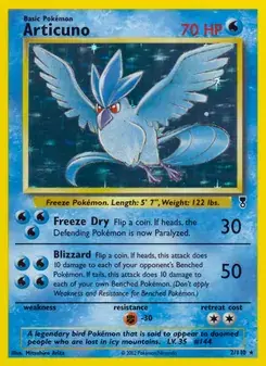 Articuno 2/110 Legendary Collection Pokémon card