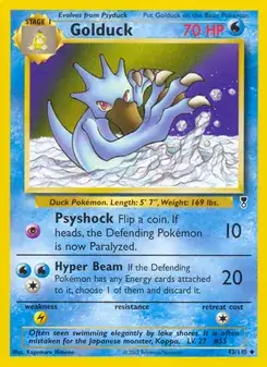 Golduck 43/110 Legendary Collection Pokémon card