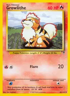 Growlithe 45/110 Legendary Collection