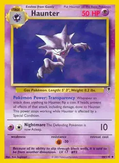 Haunter 46/110 Legendary Collection Pokémon card