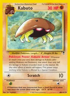Kabuto 48/110 Legendary Collection Pokémon card
