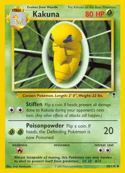 Kakuna 50/110 Legendary Collection Pokémon card