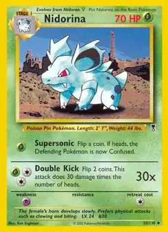Nidorina 55/110 Legendary Collection Pokémon card