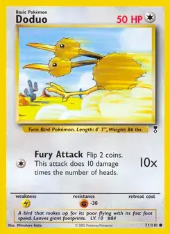 Doduo 71/110 Legendary Collection Pokémon card
