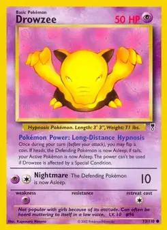 Drowzee 73/110 Legendary Collection Pokémon card
