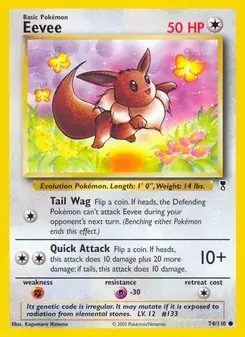 Eevee 74/110 Legendary Collection Pokémon card