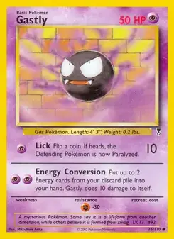 Gastly 76/110 Legendary Collection Pokémon Karte