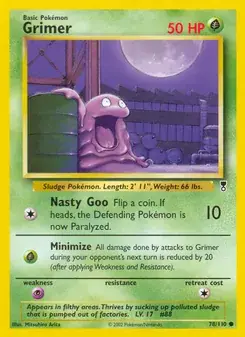 Grimer 78/110 Legendary Collection Pokémon card