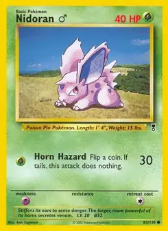 Nidoran ♂ 83/110 Legendary Collection Pokémon card