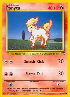 Ponyta 87/110 Legendary Collection Pokémon card