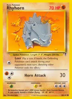 Rhyhorn 90/110 Legendary Collection Pokémon card