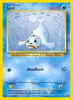 Seel 92/110 Legendary Collection Pokémon card