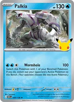 Palkia 020/128 30th Celebration Pokémon card