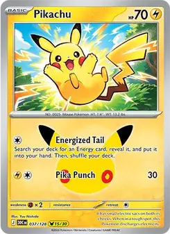 Pikachu 037/128 30th Celebration Pokémon card