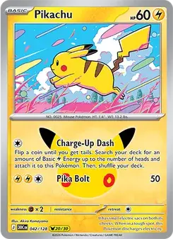 Pikachu 042/128 30th Celebration Pokémon card