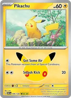 Pikachu 046/128 30th Celebration Pokémon card