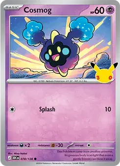 Cosmog 078/128 30th Celebration Pokémon card