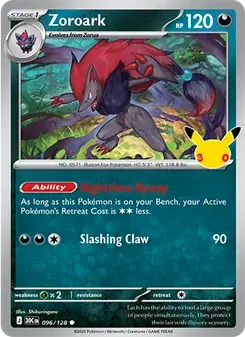 Zoroark 096/128 30th Celebration Pokémon Karte
