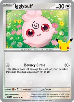 Igglybuff 120/128 30th Celebration Pokémon card