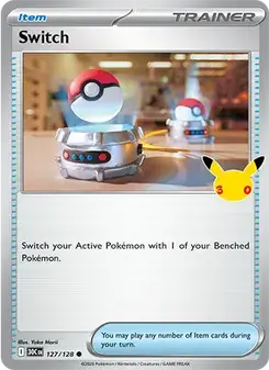 Switch 127/128 30th Celebration Pokémon Karte