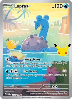 Lapras 131/128 30th Celebration Pokémon card