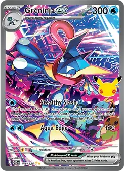 Greninja ex 148/128 30th Celebration Pokémon card