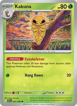 Kakuna 002/86 Chaos Rising Pokémon card