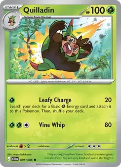 Quilladin 006/86 Chaos Rising Pokémon card